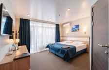 Гермес. Стандартный номер с одной двуспальной или двумя односпальными кроватями (трансформеры) с отдельным входом