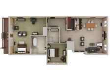 Люкс с 2 комнатами