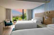 Четырёхместный номер Standard Цокольный этаж с видом на поле для гольфа