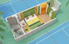 Одноместный номер Grand с видом на бассейн