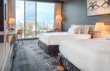 Четырёхместный номер Deluxe с видом на город