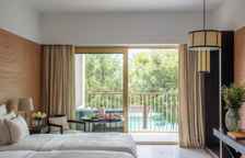 Двухместный номер Deluxe с балконом и с видом на бассейн