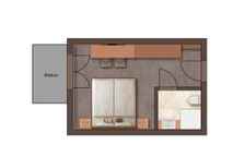 Одноместный номер Standard с балконом