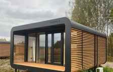 Трёхместный Домик-студия с кухней с панорамным видом