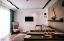 Одноместные апартаменты Deluxe с 2 комнатами с балконом и с видом на море