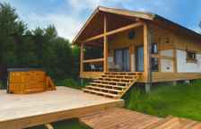 Четырёхместный Эко-дом с купелью на берегу Волги