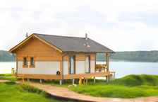 Четырёхместный Эко-дом на берегу Волги