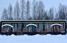 Домик-студия с кухней с панорамным видом