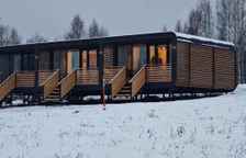 Домик-студия с кухней с панорамным видом