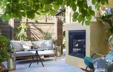 Двухместный коттедж полулюкс Outdoor Fireplace