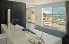 Двухместный люкс с открытой террасой с гидромассажной ванной Пентхаус с видом на море