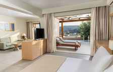 Двухместный люкс с собственным бассейном с частичным видом на море