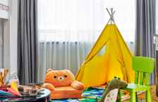 Четырёхместные апартаменты семейные c 1 комнатой