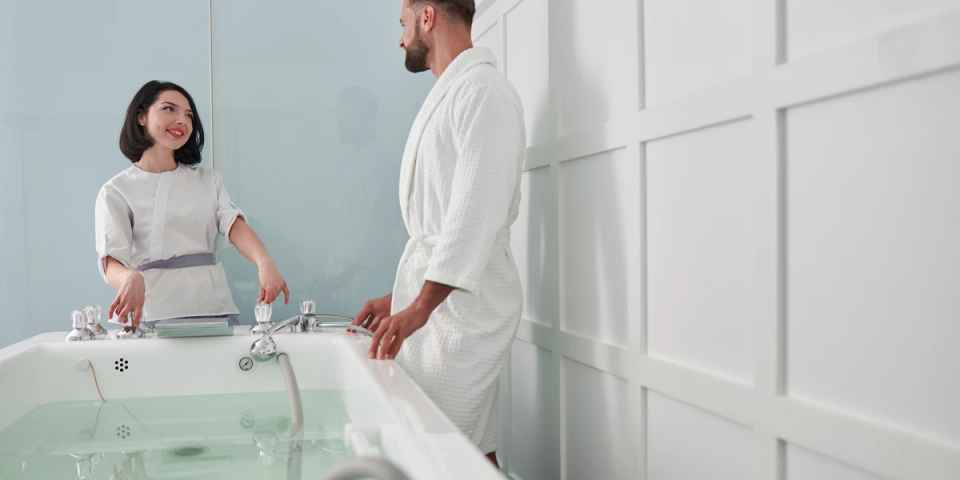 Лечебный душ в санатории