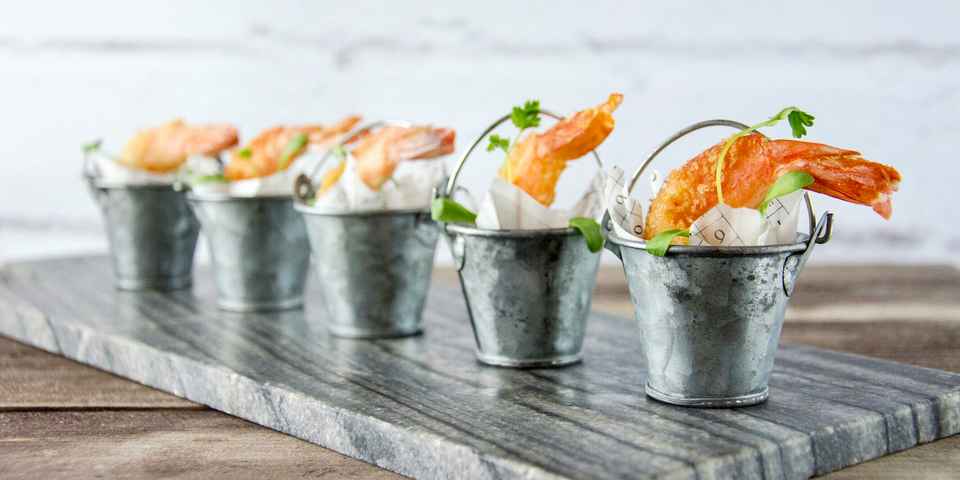 Закуски с креветками